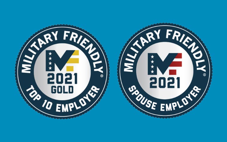 Military Friendly Top 10 Employer 2021